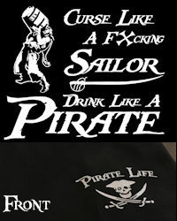 Two Pirate Shot Glasses